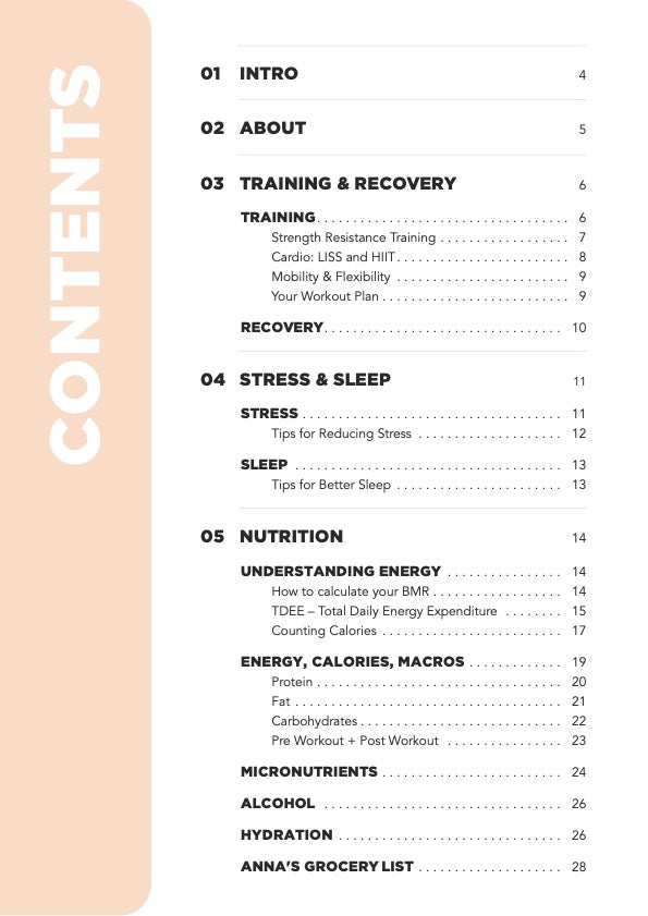 FITNESS NUTRITION GUIDE